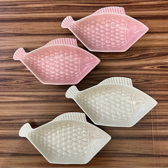 MCM California Pottery Other - Vintage MCM California Pottery Fish Snack Dishes